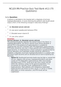 NCLEX-RN Practice Quiz Test Bank #11 (75 Questions)