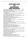 2019 HESI EXIT V2 QUESTIONS AND ANSWERS