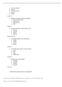 NURSING MED SURG 2 Study quiz hypertension Question and Answer