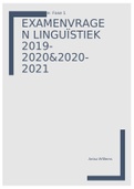 Examenvragen Linguïstiek 2020-2021