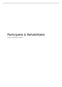 Reader Participatie & Rehabilitatie - Samenvatting - Toegepaste Psychologie Jaar 2 - Hanzehogeschool Groningen