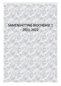 Biochemie 1, 2e bachelor Diergeneeskunde UGent 2021/2022