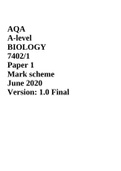 Exam &lpar;elaborations&rpar; AQA COMBINED SCIENCE Biology 1H Higher TRILOGY &lpar;9-1&rpar; 2021 Paper 1 With full mark answers and explanation  2 Exam &lpar;elaborations&rpar; AQA COMBINED SCIENCE Biology 1F Foundation TRILOGY &lpar;9-1&rpar; 2021 Paper 1 With full mark answers and explanatio