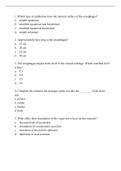 Gastrointestinal Tract Exam Questions and Answers 
