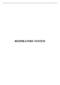 Respiratory System APES1001 MBBCH I