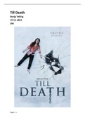 Een cap verslag Till Death bij de kunstdiscipline film