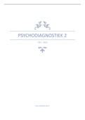 Samenvatting  Psychodiagnostiek 2