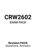 CRW2602 - EXAM PACK (2022) 