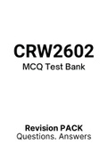 CRW2602 - MCQ Test Bank (2022)