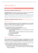 Summary  Financial Reporting 2 &lpar;ACC2012W&rpar; - IAS 8 and IAS 10