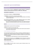 Summary  Financial Reporting 2 &lpar;ACC2012W&rpar; - GROUP ACCOUNTING