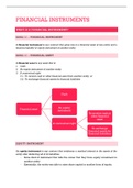 Summary  Financial Reporting 2 &lpar;ACC2012W&rpar; - Financial Instruments