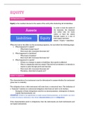 Summary  Financial Reporting 2 &lpar;ACC2012W&rpar; - Equity