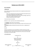Lecture notes Business Law 1 (CML1001F) 