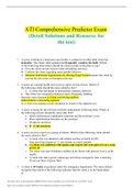 ATI Comprehensive Predictor Exam &lpar;Detail Solutions and Resource for the test&rpar;