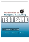 Test Bank for Introduction to Managerial Accounting 6th Edition Brewer&comma; Garrison&comma; Noreen
