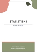 Statistiek I - Samenvatting
