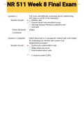 NR 511 Week 8 Final Exam &lpar;NR511&rpar; 