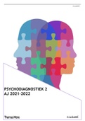 Samenvatting - Psychodiagnostiek 2 - AJ 2021-2022