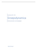 Samenvatting Groepsdynamisch begeleiden, ISBN: 9789463934787  Groepsdynamica