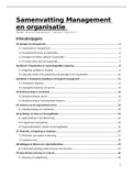 Samenvatting + aantekeningen les Inleiding management en oriëntatie 