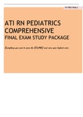 ATI RN PEDIATRICS COMPREHENSIVE FINAL EXAM STUDY PACKAGE &lpar;2020-2021&rpar;&lpar;Everything you need to pass the EXAMS and earn your highest score&rpar;