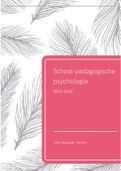 samenvatting School en pedagogische psychologie '21