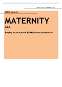 NURS- Uworld MATERNITY AAA &lpar;Everything you need to pass the EXAMS and earn your highest score&rpar; Exam Elaborations Q&A NURS- Uworld MATERNITY AAA &lpar;Everything you need to pass the EXAMS and earn your highest score&rpar; Exam Elaborations Q&A