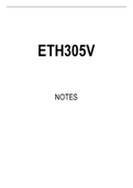 ETH305V Summarised Study Notes