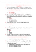 NUR 2633 Maternal Child Health Final Question and Answers Study Guide 2021/2022