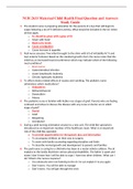NUR 2633 Maternal Child Health Final Question and Answers Study Guide 2021&sol;2022