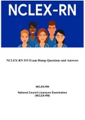 NCLEX-RN 515 Exam Dump Questions and Answers/NCLEX-RN V1 1 National Council Licensure Examination