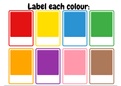 Label the Colours | FREE POSTER included | Classroom activity | Mini Flashcards
