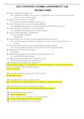 ATI CAPSTONE COMBO ASSESSMENT A&colon;B&period; Revision Guide