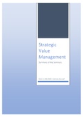 Strategic Value Management (Seminars Summary)