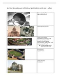 lijst met te kennen gebouwen + uitleg van de lessen architectuur geschiedenis van Fréderick Vandyck