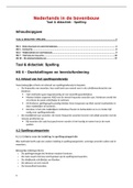 Samenvatting: Nederlands in de bovenbouw boek 2 - Spelling