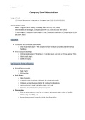 Detailed Handouts for Company Law Lectures 