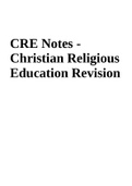 CRE Notes - Christian Religious Education Revision 2021