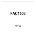 FAC1503 Summarised Study Notes