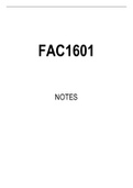 FAC1601 Summarised Study Notes