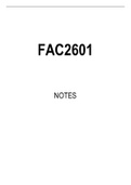 FAC2601 Summarised Study Notes