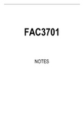 FAC3701 Summarised Study Notes