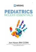 Pediatric NCLEX Essentials Latest Solutions (New StudyGuide)