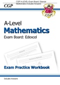 A-LEVEL -Exam Pratice work Board: Edexcel Mathematics Includes Answers