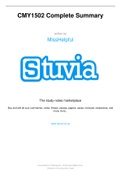 Summary CMY2604 EXAM PACK 2021&period;
