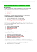 ATI LEADERSHIP B PRACTICE QUESTIONS AND ANSWERS REVISED 2021/2022