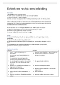 Samenvatting  Ethiek en recht