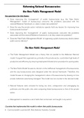 Lecture Notes on the New Public Management Model