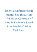 Davis Advantage for Essentials of Psychiatric Mental Health Nursing Concepts of Care in Evidence-Based